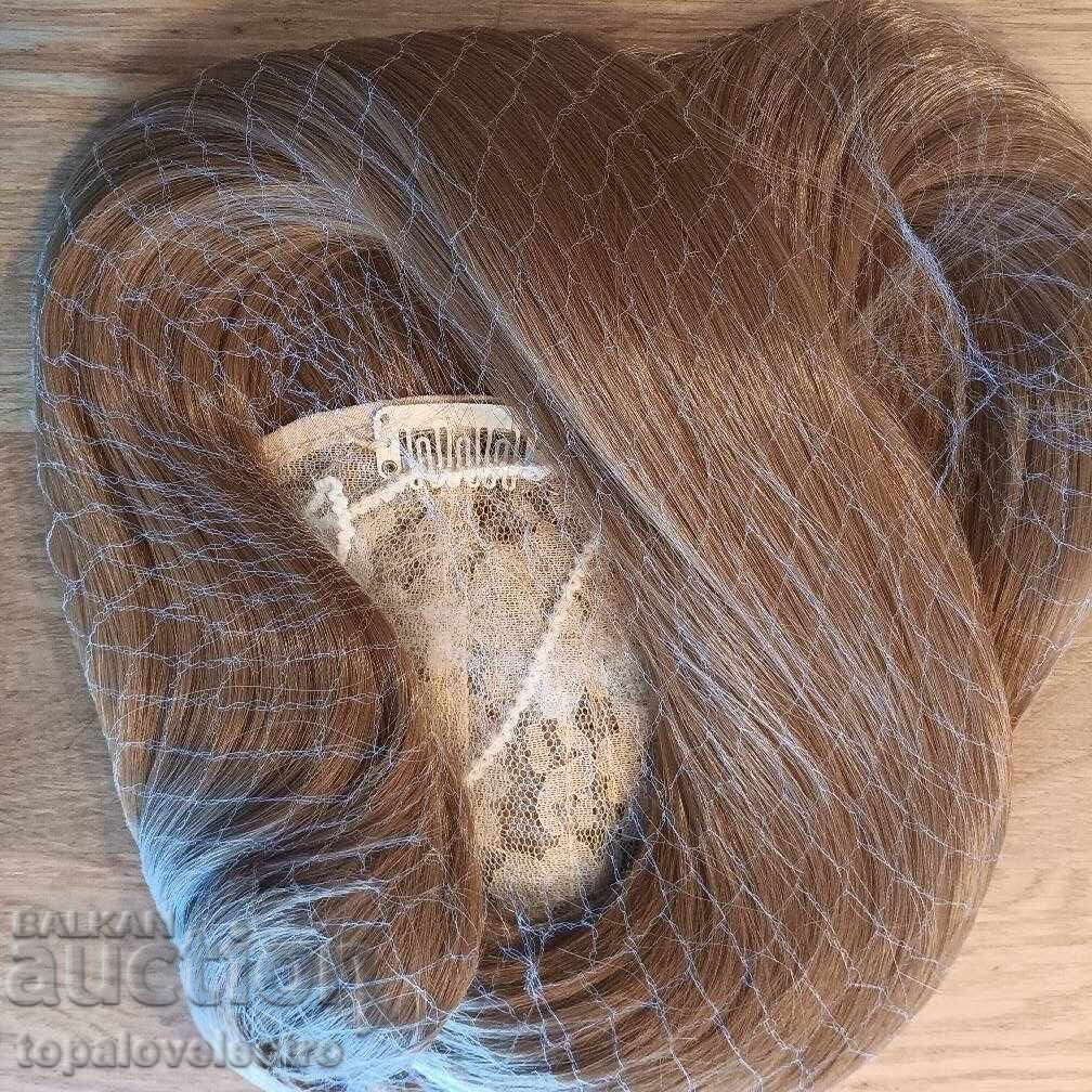 NEW! Synthetic hair extensions, dark blonde, length 43 with price 4.00 BGN | € 2.05