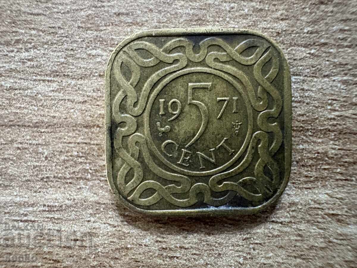 Σουρινάμ - 5 σεντς (1971) Σουρινάμ - 5 σεντς (1971)