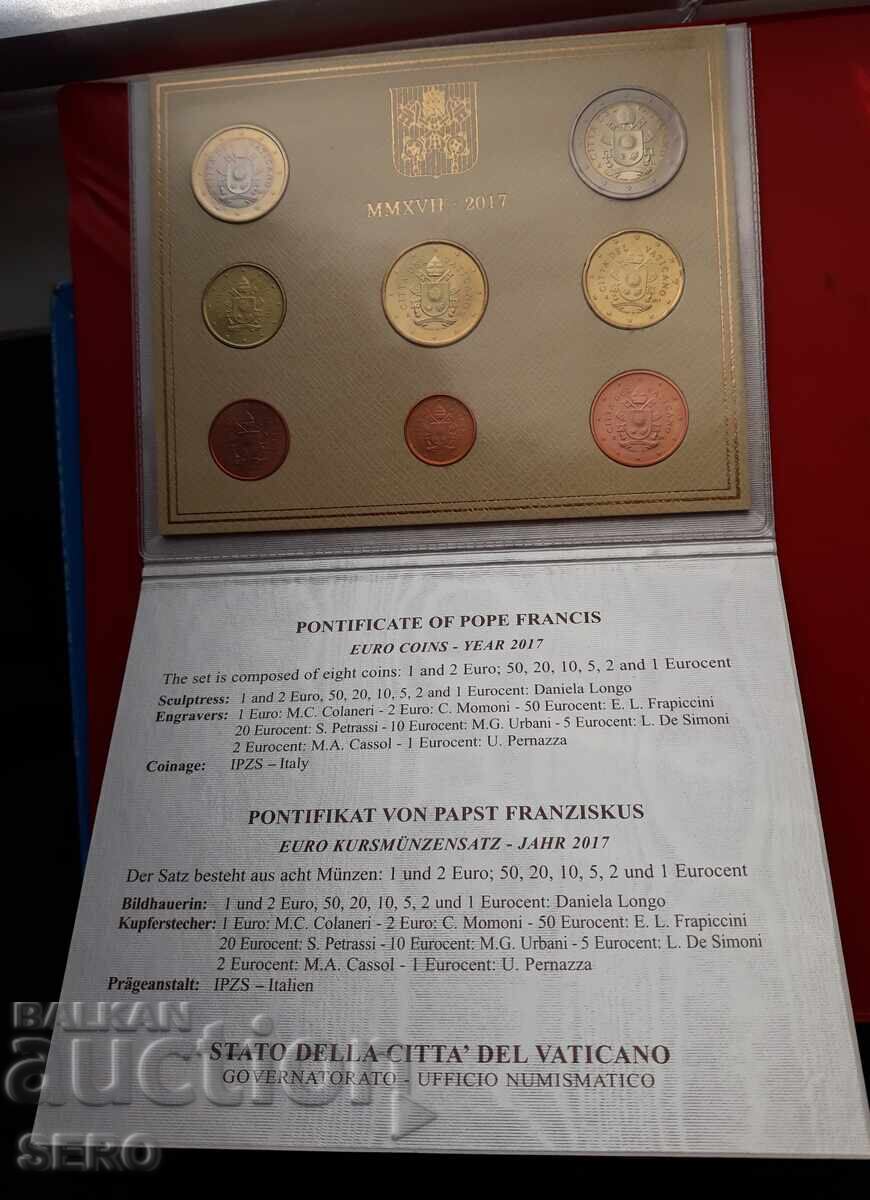 Βατικανό - ΣΕΤ 2017 ΑΠΟ 8 Ευρώνομισματα με τιμή 118.00 BGN | € 60.33