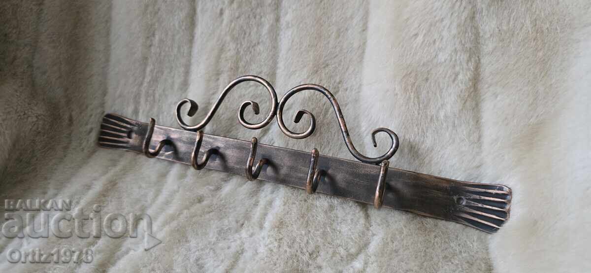 Vintage small hanger, wrought iron, 30cm Vintage small hanger, wrought iron, 30cm