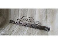 Vintage small hanger, wrought iron, 30cm