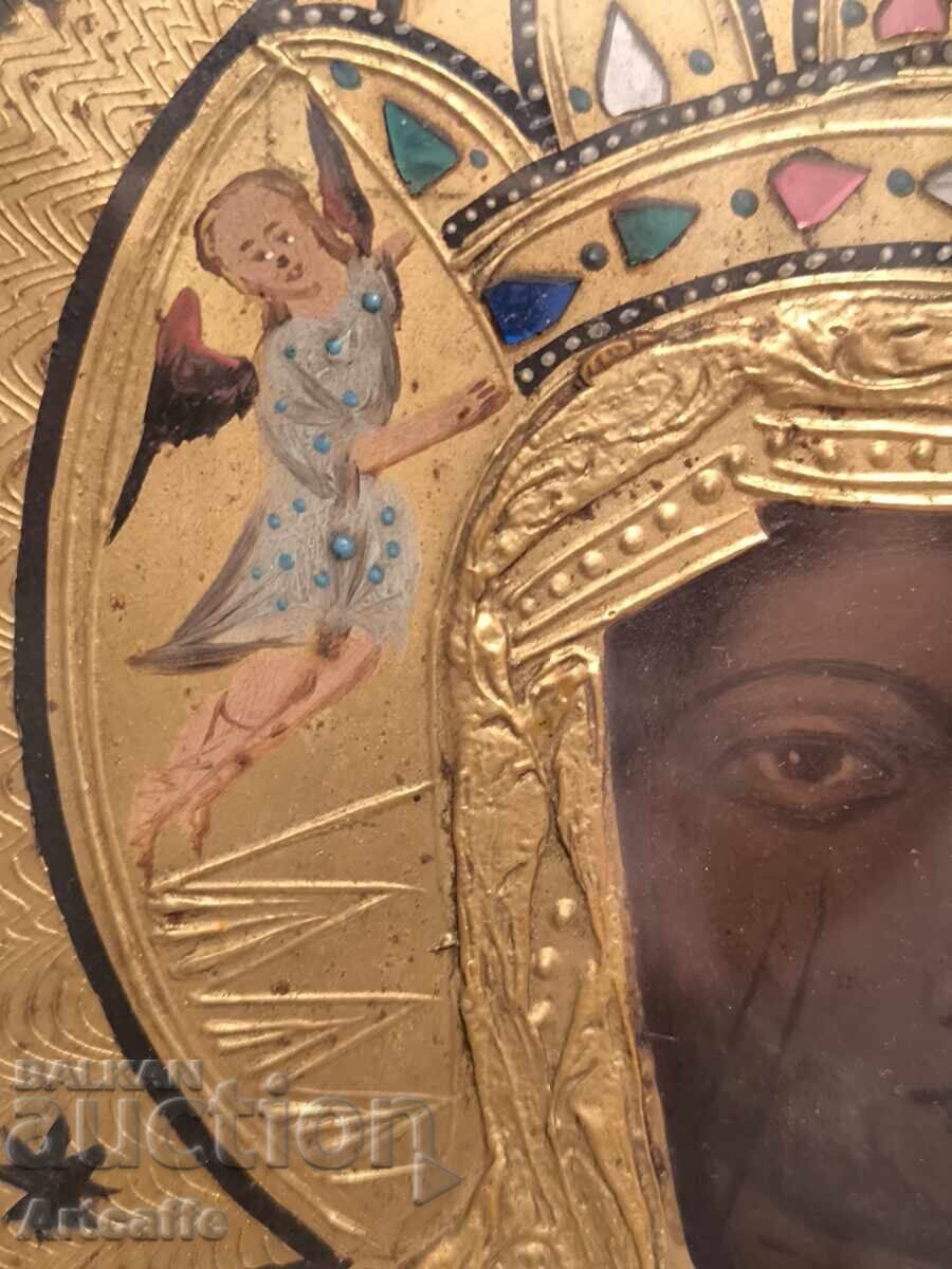 Auction Old icon "Virgin Mary with the Child" (The Black Madonna) Auction Old icon "Virgin Mary with the Child" (The Black Madonna)
