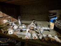Old faucets and parts
