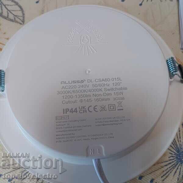 NEW! LED recessed spotlights, 175mm, 15W, 6 pcs/set - 5