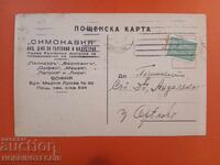 BULGARIA CĂRȚI POȘTALE CĂLĂTORITE ALBASTRU-VIOLET SOFIA OREAHVO 1943