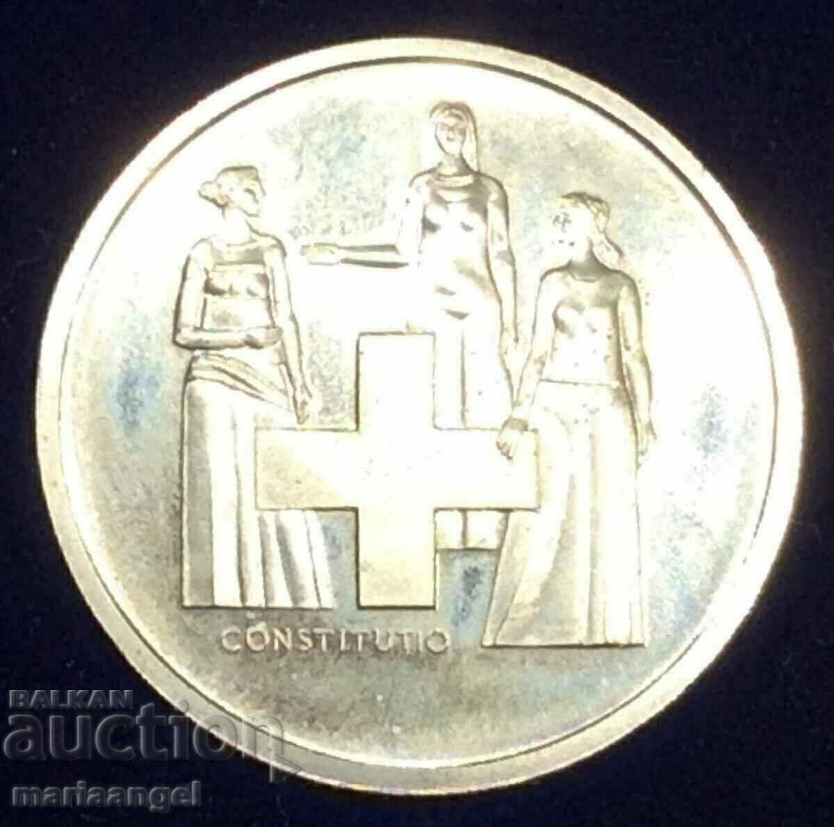 5 franci 1974 Elveția Prooflike patină cutie - 6 5 franci 1974 Elveția Prooflike patină cutie - 6