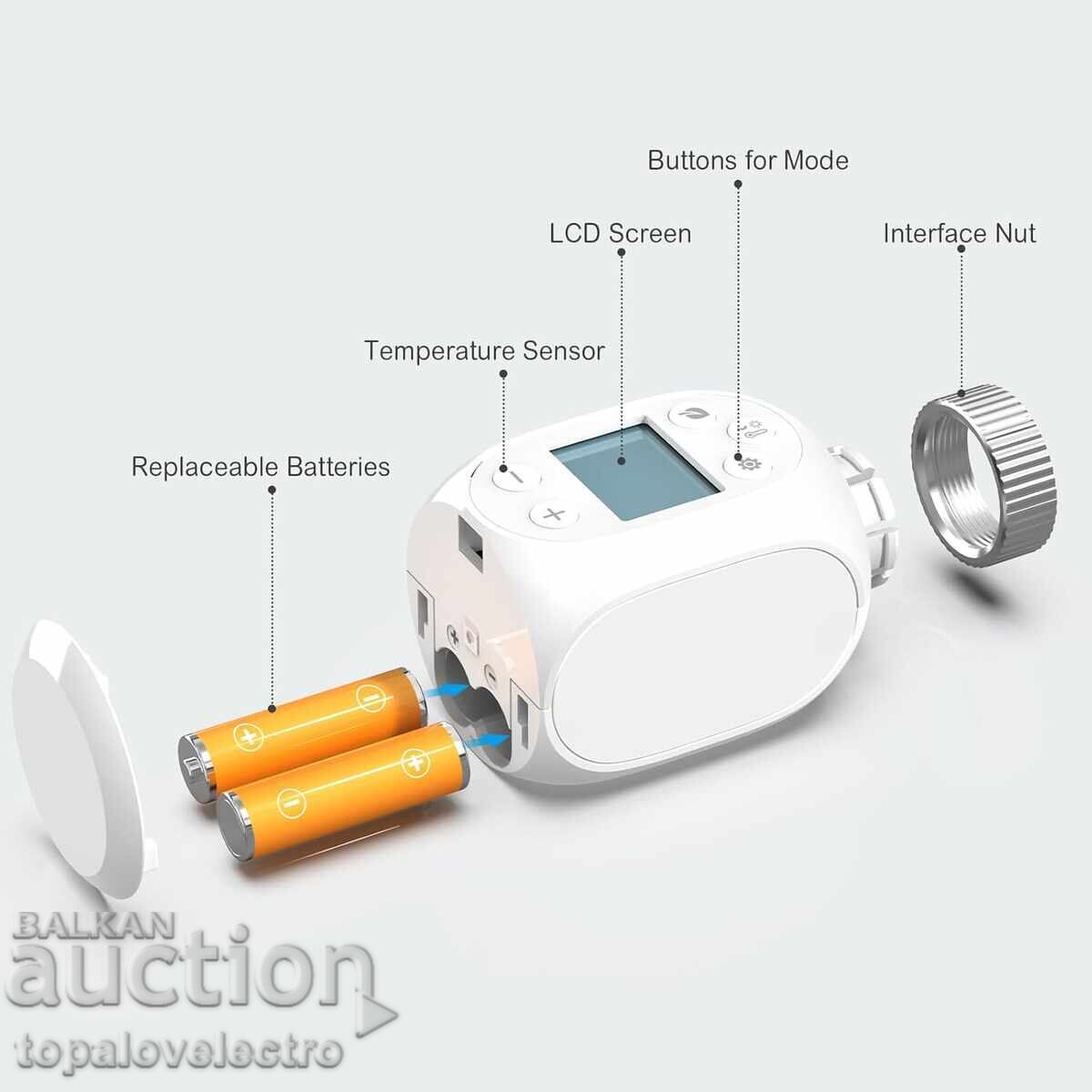 НОВ! Програмен Термостат за радиатор, индивидуална настройка с цена 14.00 лв. | € 7.16