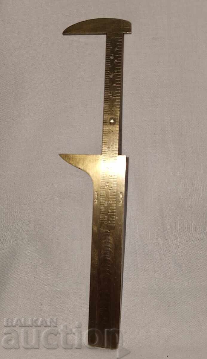 Old small bronze caliper tool - 5 Old small bronze caliper tool - 5