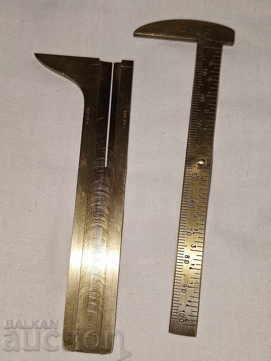 Old small bronze caliper tool - 6 Old small bronze caliper tool - 6