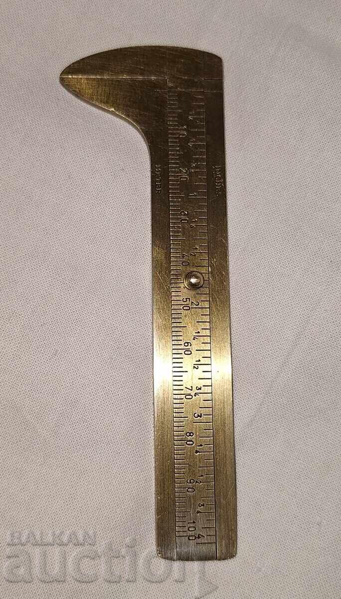 Old small bronze caliper tool Old small bronze caliper tool