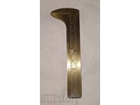 Old small bronze caliper tool
