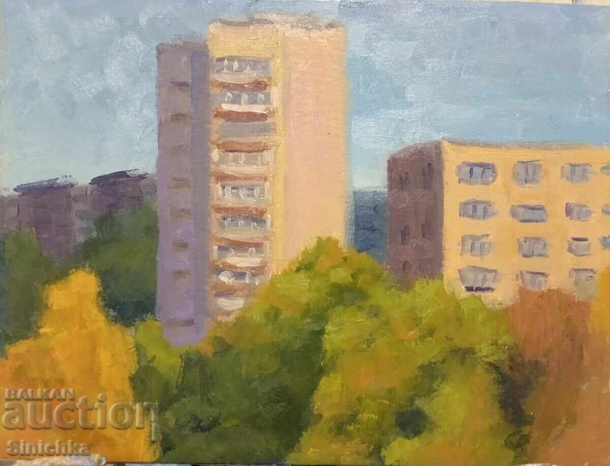 Studiu, peisaj 2. Vopsele în ulei