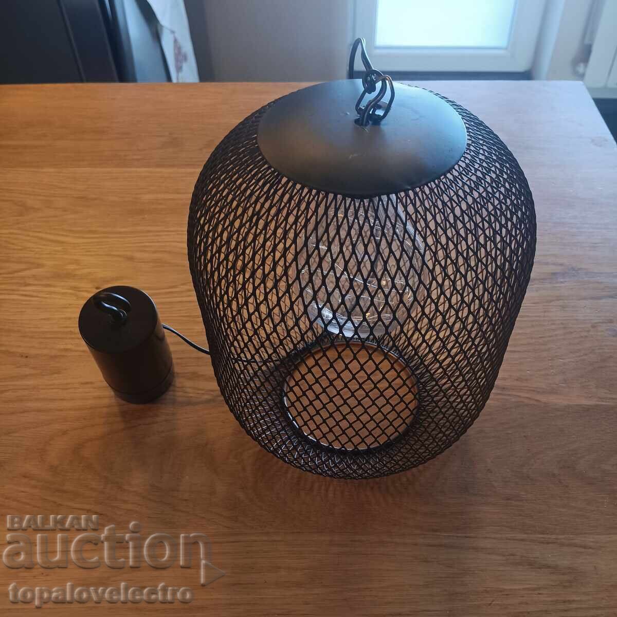 Δημοπρασία ΝΕΟ! LED Κρεμαστό Φωτιστικό, μεταλλικό, με χρονοδιακόπτη, με μπαταρίες