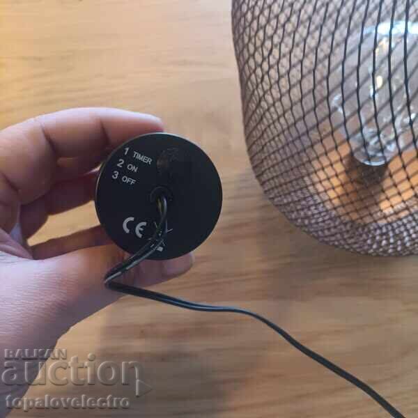 ΝΕΟ! LED Κρεμαστό Φωτιστικό, μεταλλικό, με χρονοδιακόπτη, με μπαταρίες - 5