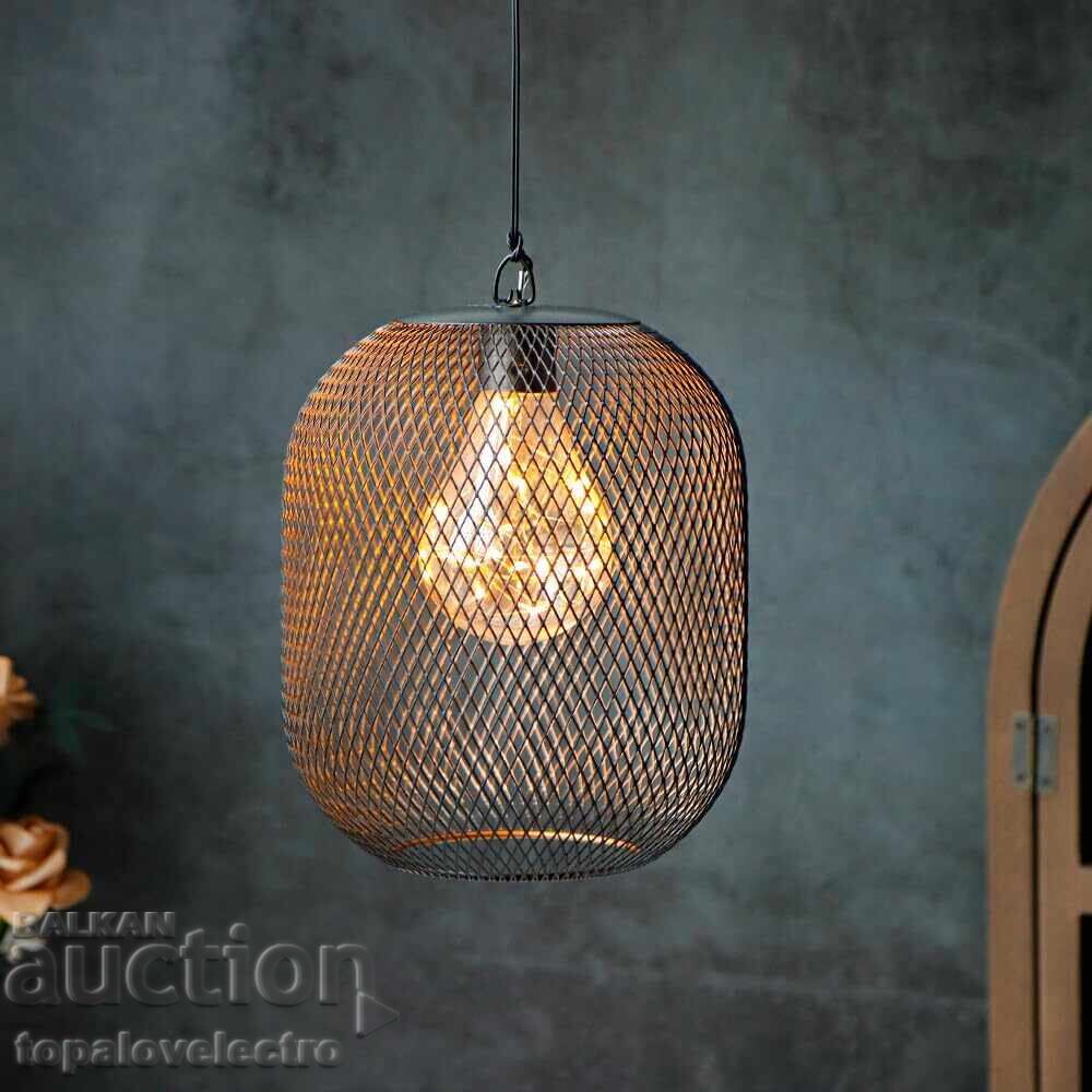 ΝΕΟ! LED Κρεμαστό Φωτιστικό, μεταλλικό, με χρονοδιακόπτη, με μπαταρίες