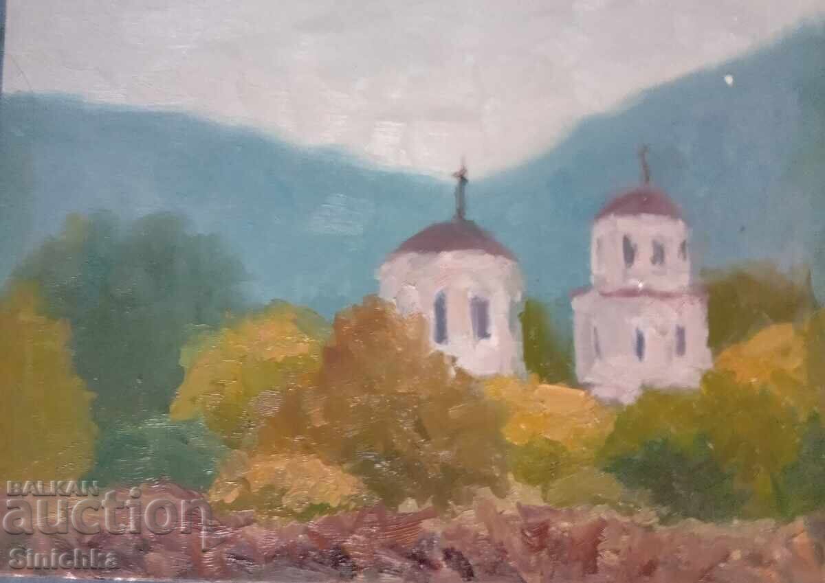 Studiu. Peisaj 4. Vopsele în ulei Studiu. Peisaj 4. Vopsele în ulei