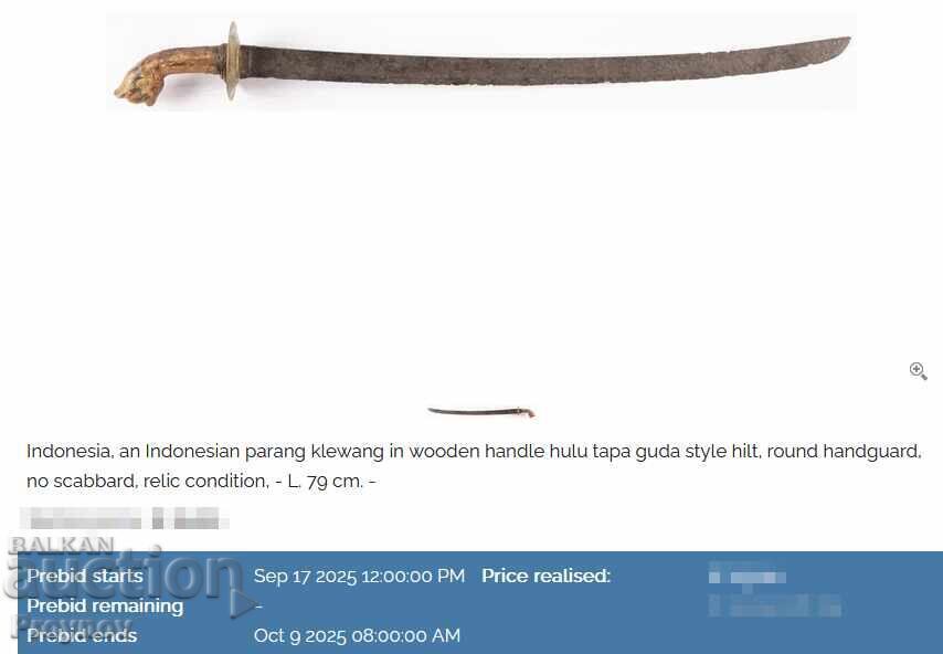 Sabie unică parang clewang - XVI-XVII - 79 cm - 7