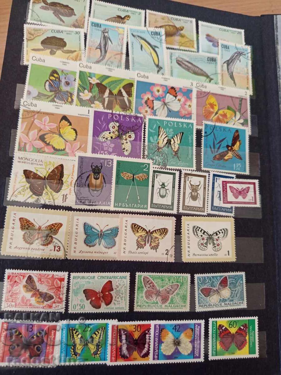 Album clasor mare cu timbre poștale din perioada socialistă (de la "Soc") - 10