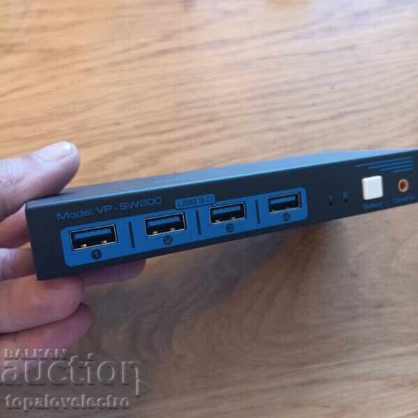 Доставка на НОВ! HDMI KVM превключвател за 2 компютъра към 1 монитор