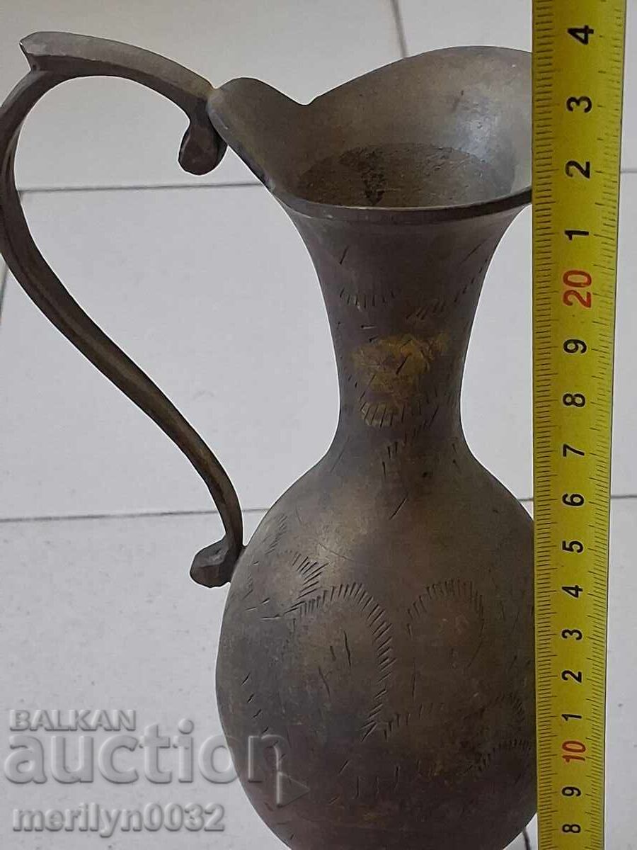 Παράδοση Ορειχάλκινη κανάτα εσωτερικού χώρου μεταλλικό δοχείο