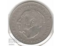 Germany - 2 Deutsche Mark - 1979 J - KM#127 - Theodor Heuss