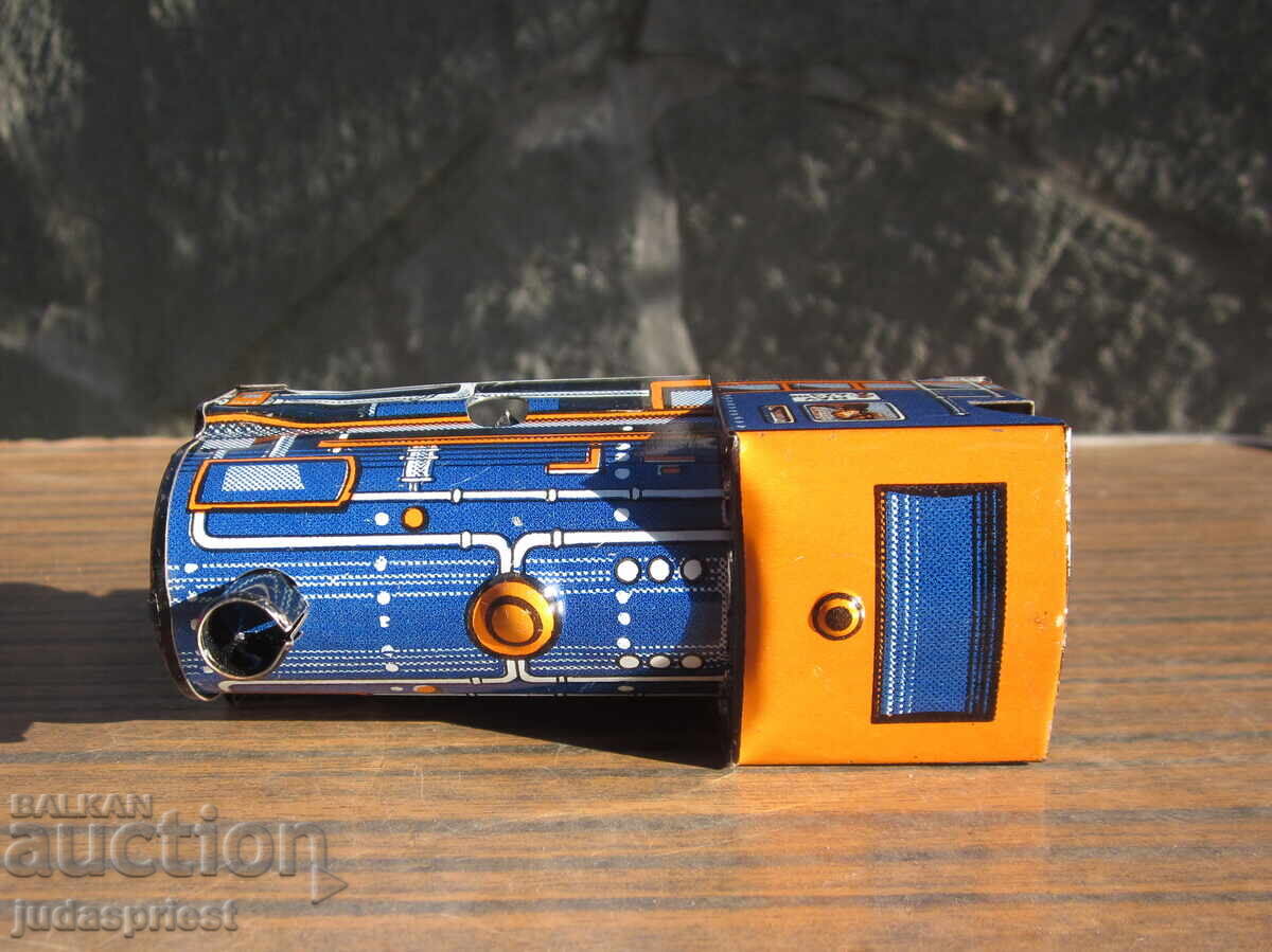 Παλιό μηχανικό μεταλλικό παιχνίδι από λαμαρίνα, ατμομηχανή από την εποχή του σοσιαλισμού - 5 Παλιό μηχανικό μεταλλικό παιχνίδι από λαμαρίνα, ατμομηχανή από την εποχή του σοσιαλισμού - 5