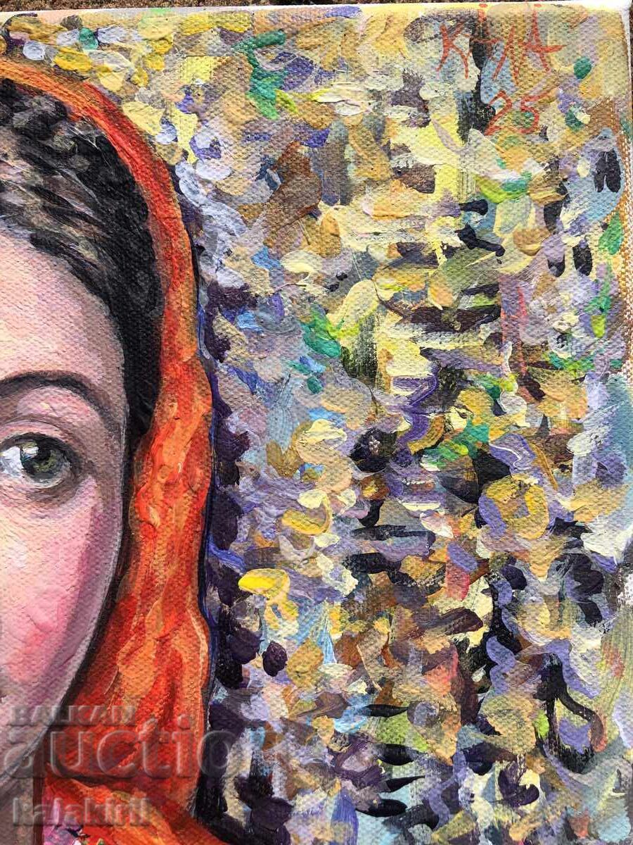 Δημοπρασία Μία Βουλγάρα με πορτοκαλί μαντήλι