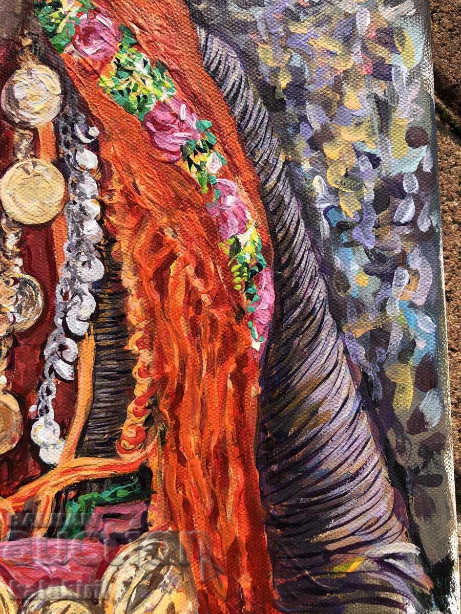 Παράδοση Μία Βουλγάρα με πορτοκαλί μαντήλι