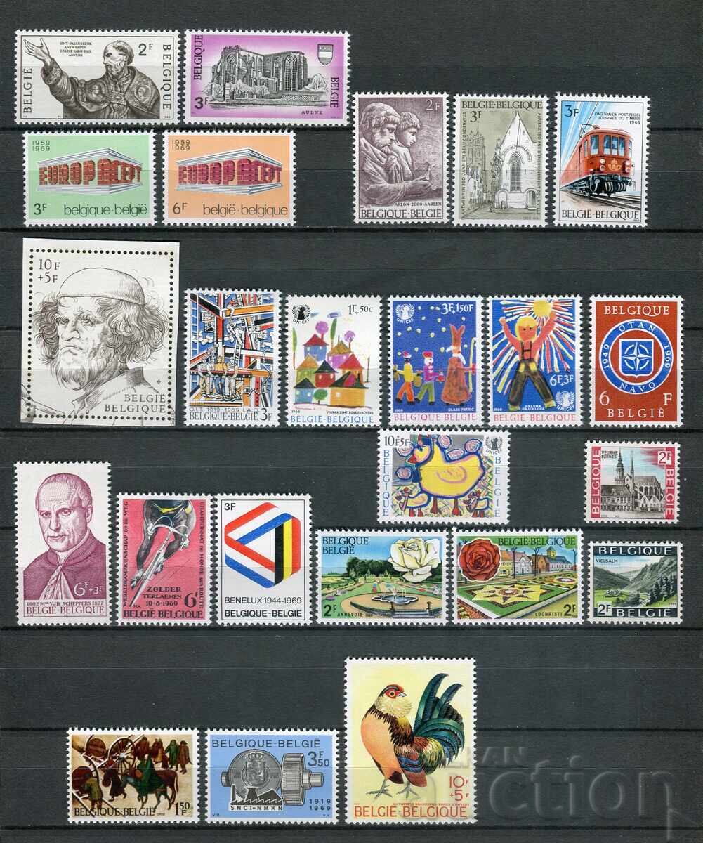 Belgium 1969. MnH - Series and Single Stamps with price 8.70 BGN | € 4.45 Belgium 1969. MnH - Series and Single Stamps with price 8.70 BGN | € 4.45