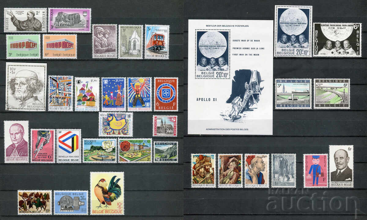 Belgium 1969. MnH - Series and Single Stamps Belgium 1969. MnH - Series and Single Stamps
