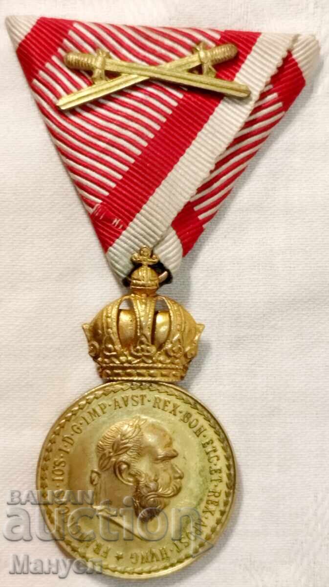 Auction Austro-Hungarian medal "For Military Merit" Auction Austro-Hungarian medal "For Military Merit"