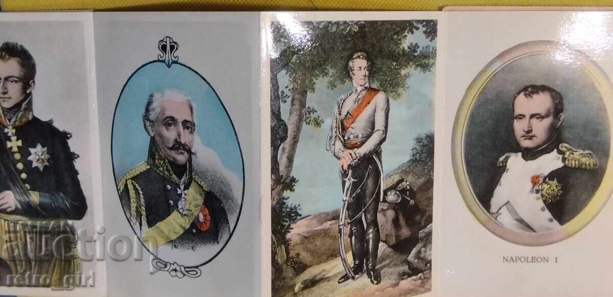 Licitație Set antic de 10 cărți poștale cu vederi colorate