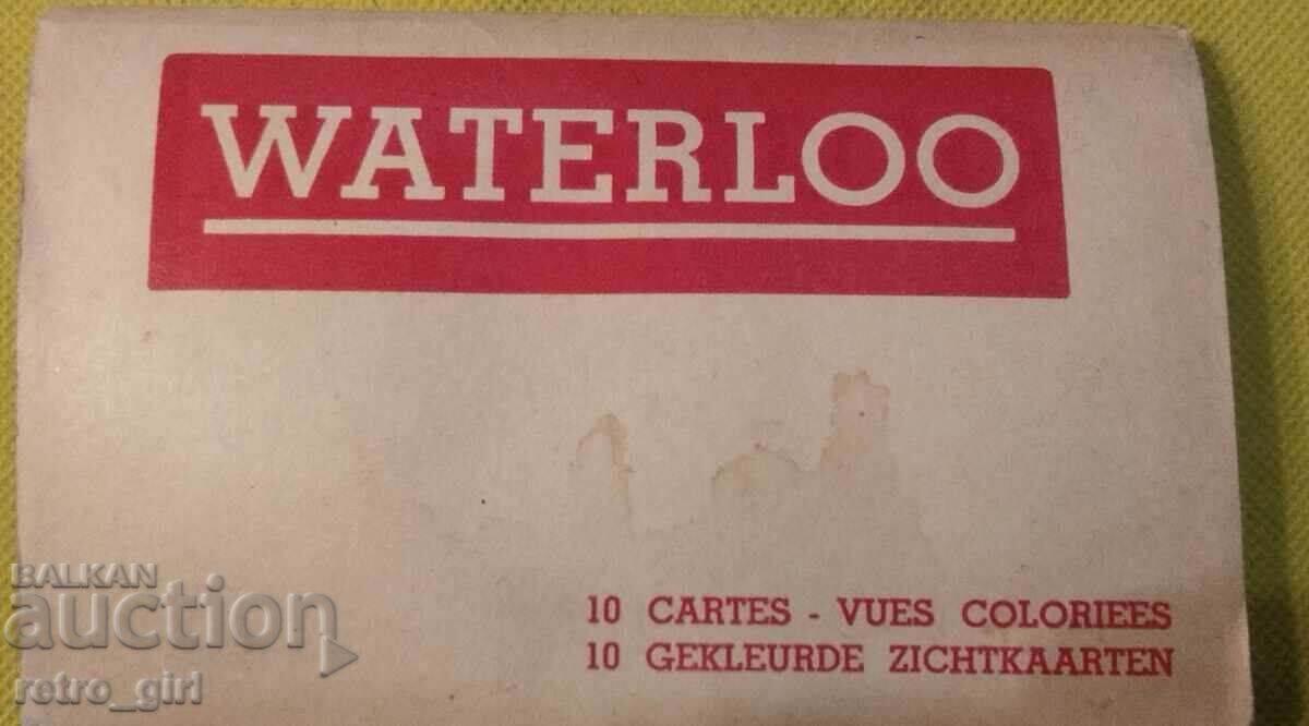 Set antic de 10 cărți poștale cu vederi colorate