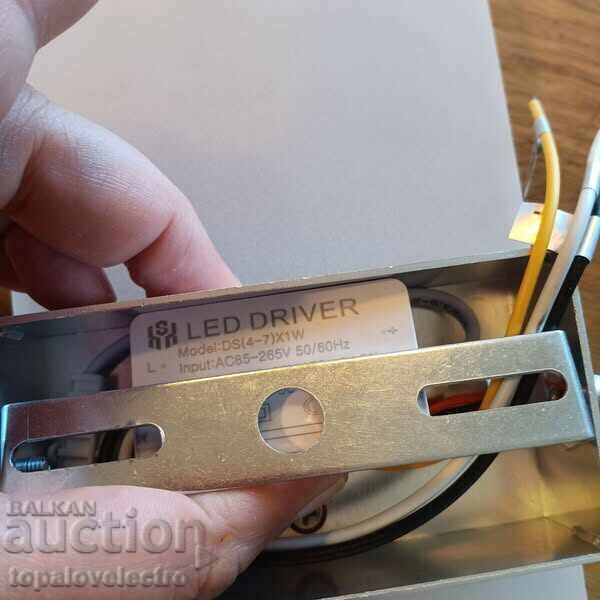 NEW! LED wall lamp, 6W, 600LM, warm white light (3000 - 6