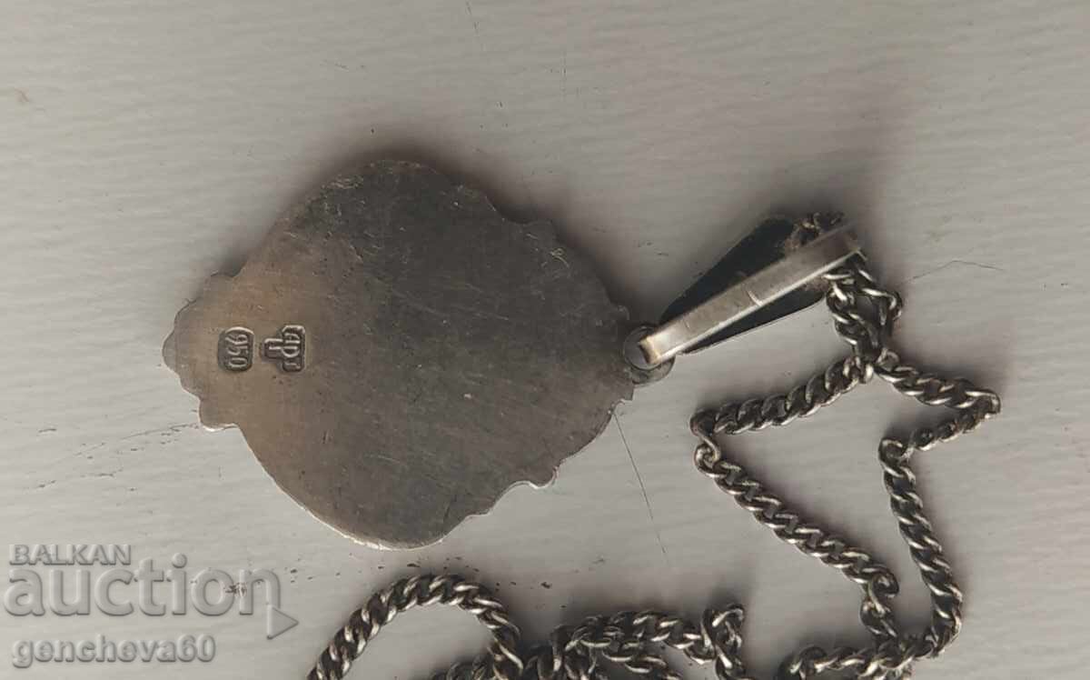 Vintage pendant silver 950 with enamel Madonna and Child with price € 30.00 | 58.68 BGN