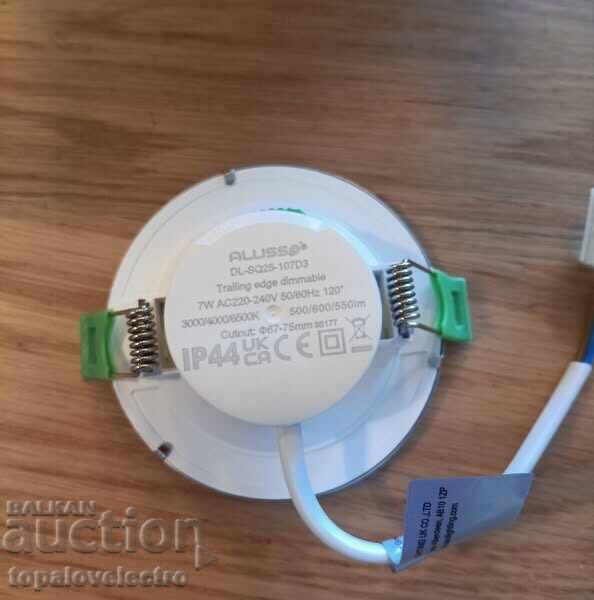 NEW! LED recessed spotlights 7W, dimmable, 3 colors, 6 pcs/ - 5