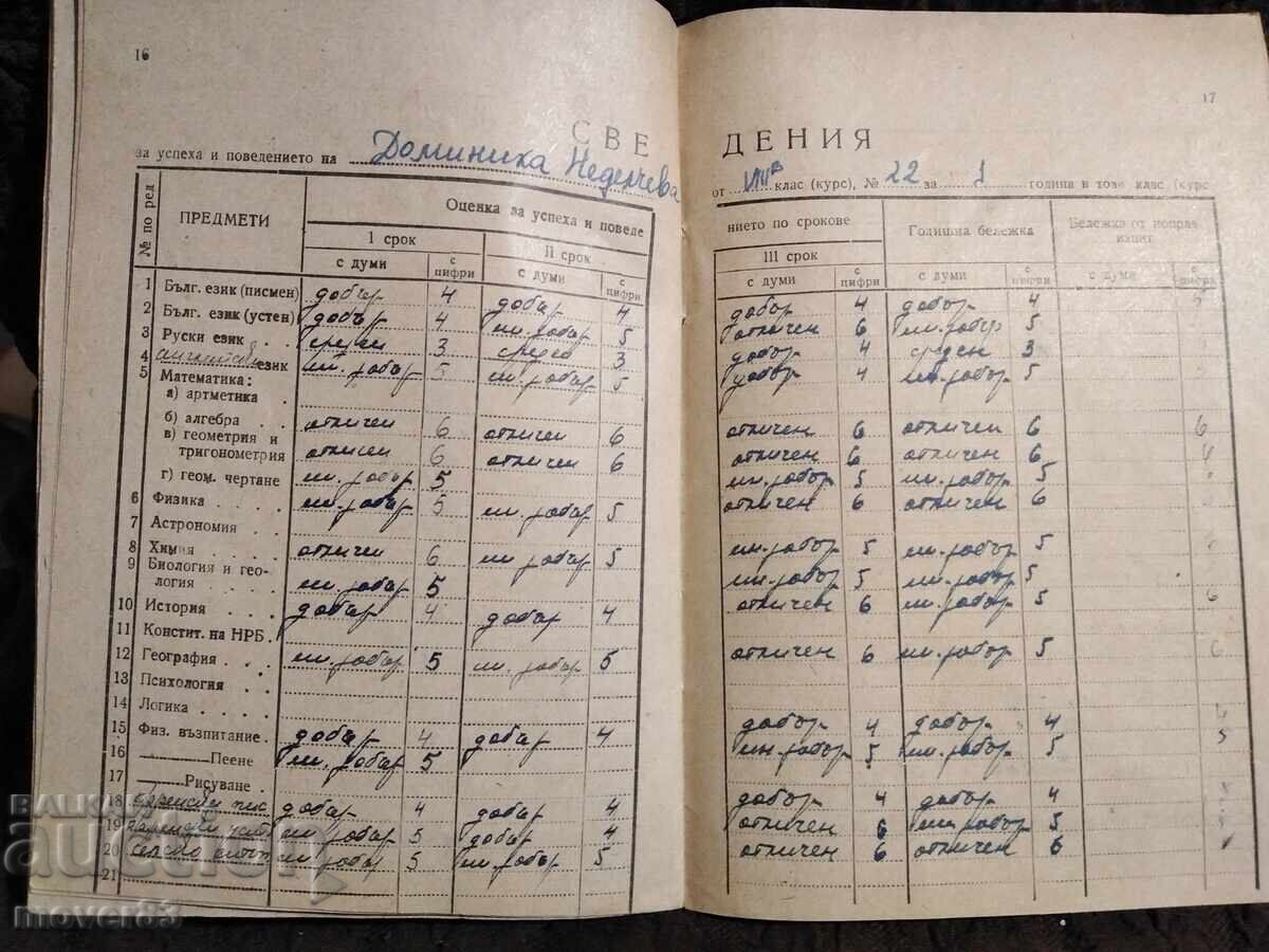 Соц. Стар бележник. 60-те години - 5 Соц. Стар бележник. 60-те години - 5