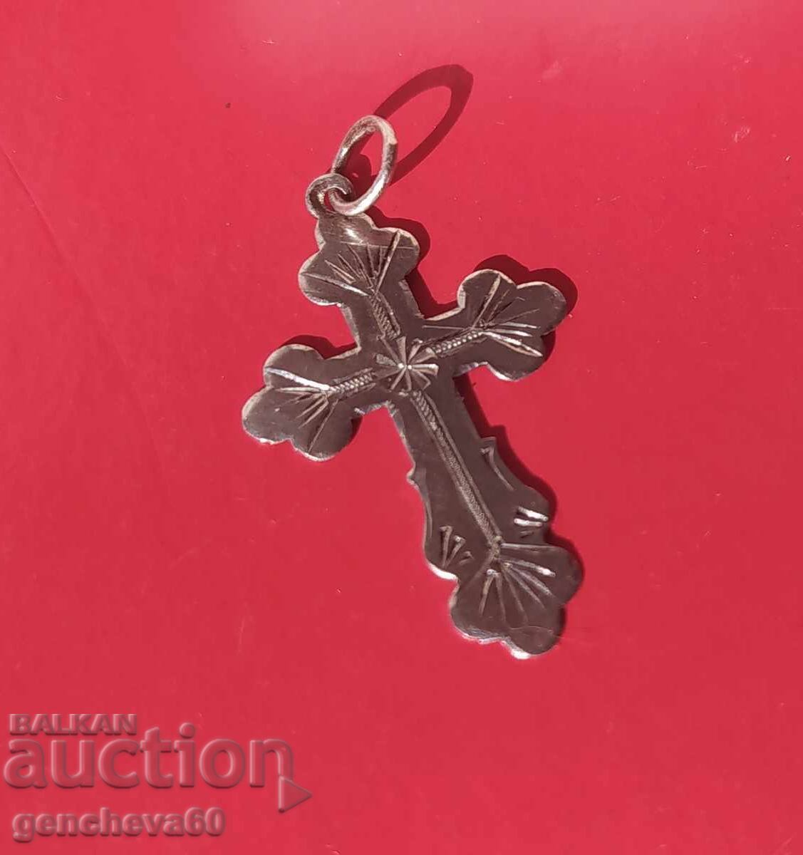 Licitație Cruce veche gravată, marcaj 925