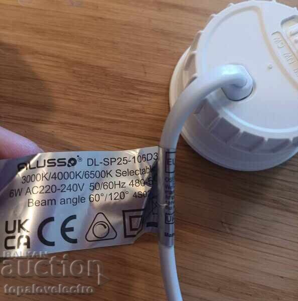 NEW! LED recessed spotlights 6W, dimmable, 3 colors, 6 pcs/ - 5 NEW! LED recessed spotlights 6W, dimmable, 3 colors, 6 pcs/ - 5