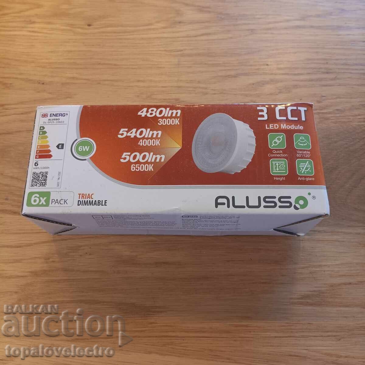 NEW! LED recessed spotlights 6W, dimmable, 3 colors, 6 pcs/ - 7 NEW! LED recessed spotlights 6W, dimmable, 3 colors, 6 pcs/ - 7