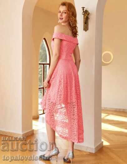 NEW! Stylish, formal dress with bare shoulders, A-line cut, 3XL, ko with price 9.00 BGN | € 4.60