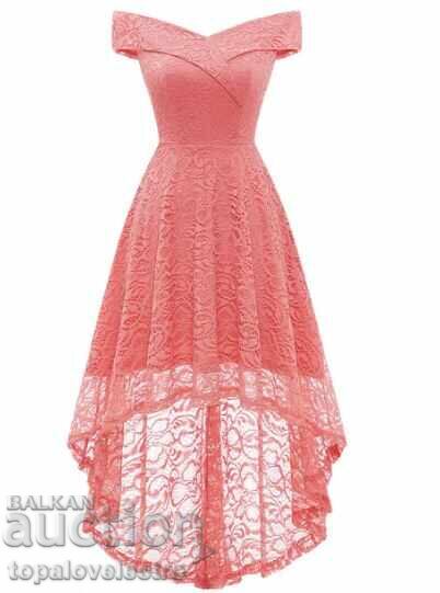 NEW! Stylish, formal dress with bare shoulders, A-line cut, 3XL, ko