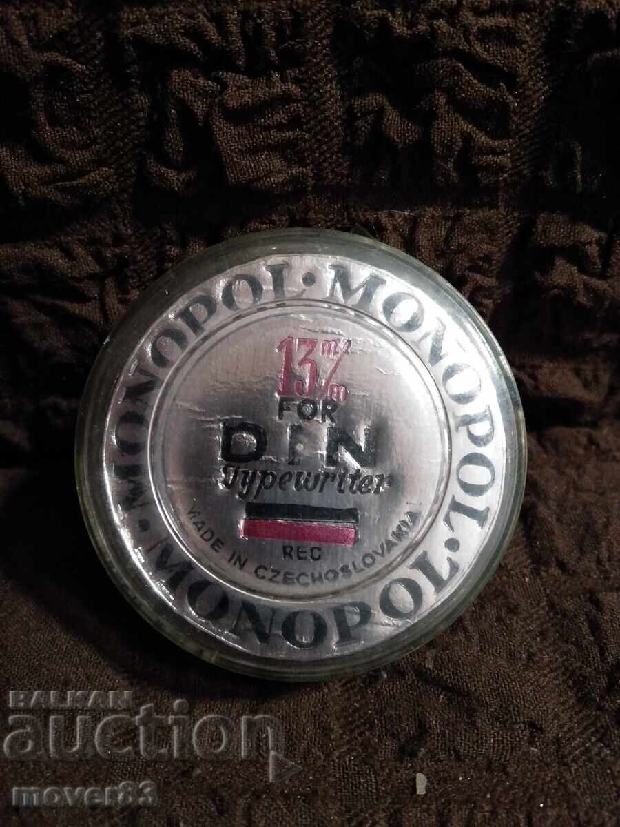 Used social typewriter ribbon. Czechoslovakia with price 0.39 BGN | € 0.20 Used social typewriter ribbon. Czechoslovakia with price 0.39 BGN | € 0.20