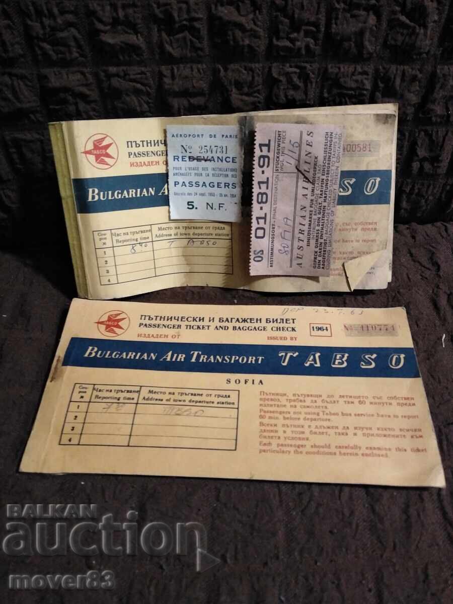 Social. Old airplane tickets. "Tabso" Social. Old airplane tickets. "Tabso"