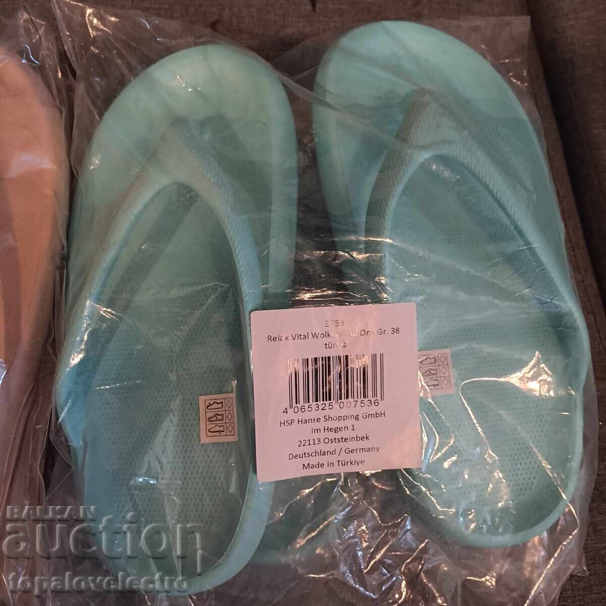 NEW! Women's flip-flops, Relax Vital Clouds slippers, blue color with price 5.00 BGN | € 2.56