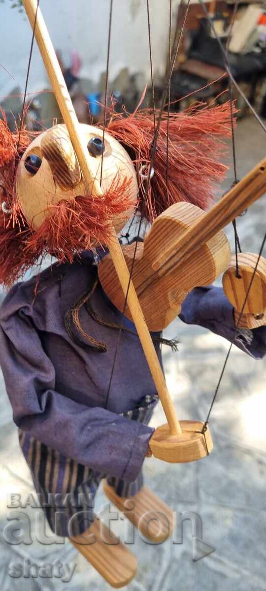 Auction Marionette. Wooden Doll Auction Marionette. Wooden Doll