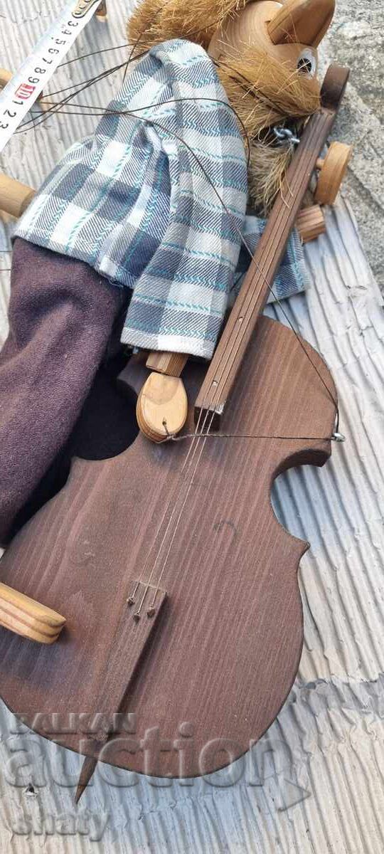 Auction Marionette. Wooden Doll Auction Marionette. Wooden Doll