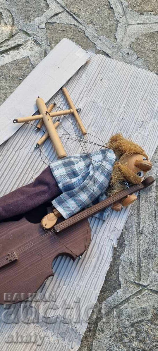 Delivery of Marionette. Wooden Doll Delivery of Marionette. Wooden Doll