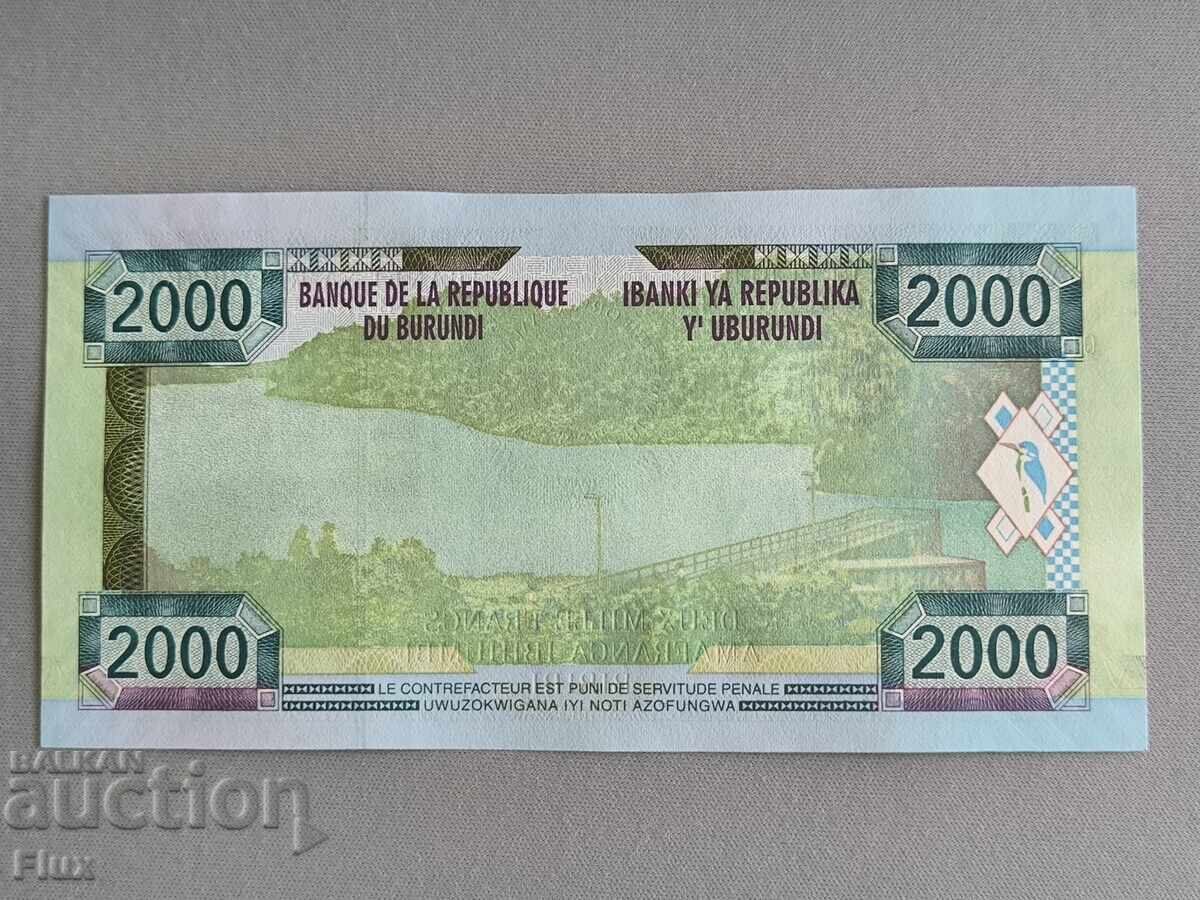 Банкнота - Бурунди - 2000 франка UNC | 2008г. с цена 13.50 лв. | € 6.90 Банкнота - Бурунди - 2000 франка UNC | 2008г. с цена 13.50 лв. | € 6.90