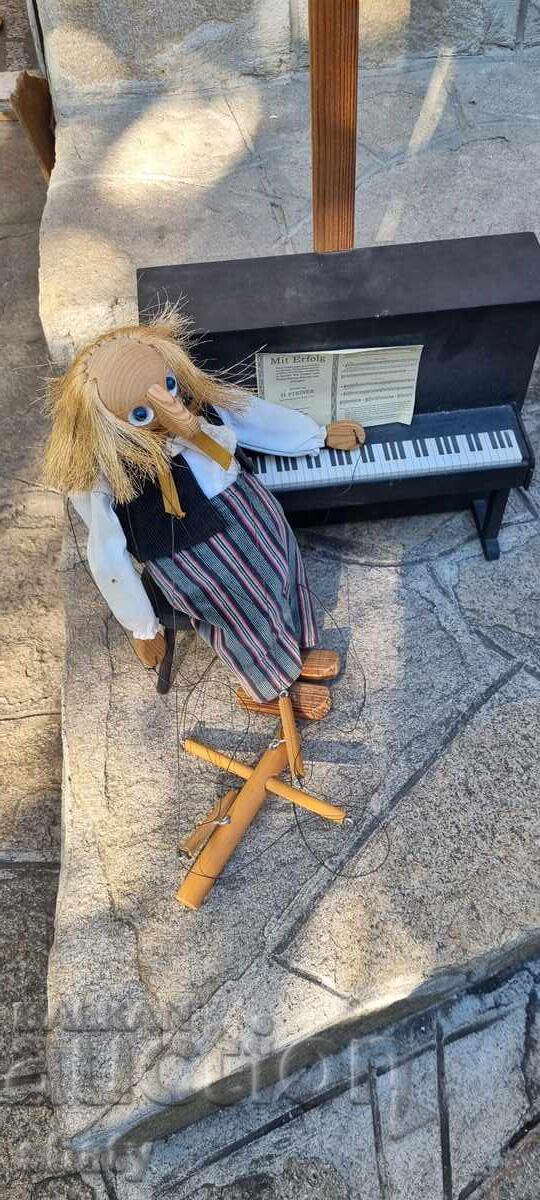 Marionette. Wooden Doll